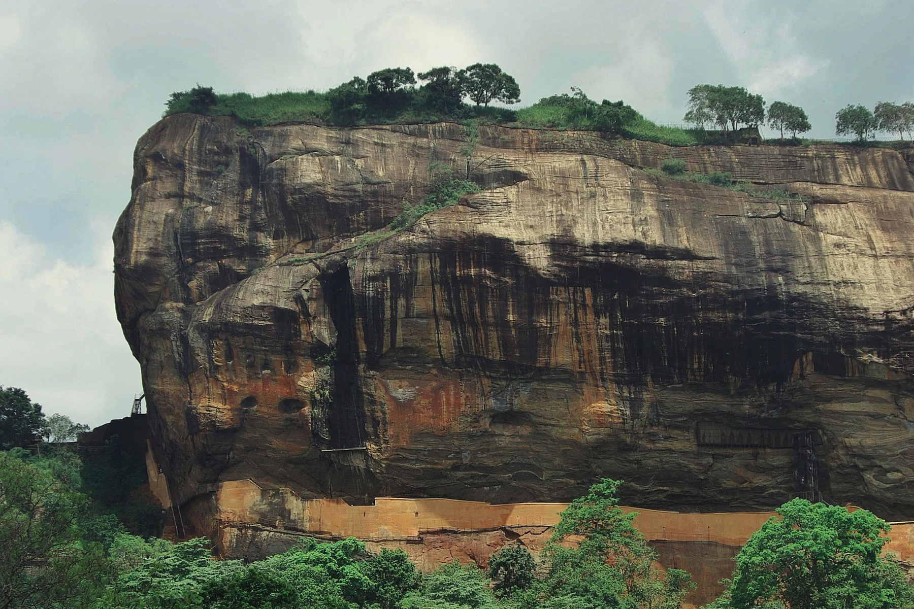 Sigiriya Rock framed by Sri Lanka's dramatic tropical landscape